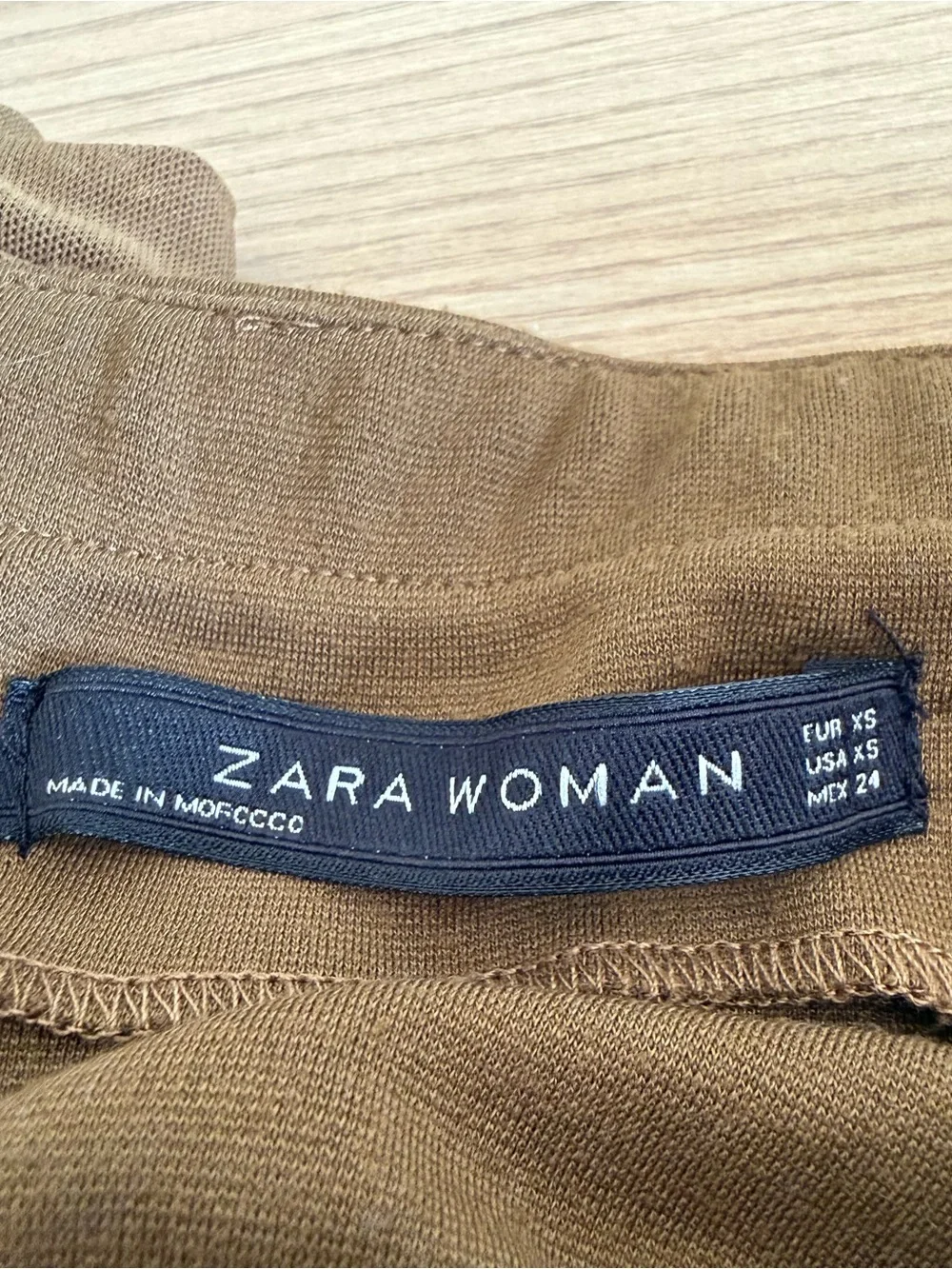 Zara Woman Neutral Brown Mesh Ruched Draped Midi Skirt XS Y2K Asymmetrical